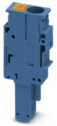 Plug, push-in connection, 0.5-10 mm², 1 pole, 41 A, 8 kV, blue, 3061677