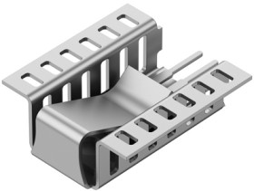 Clip-on heatsink, (L x W x H) 26 x 13 x 9 mm, 22.2 K/W, solderable surface, 10151050