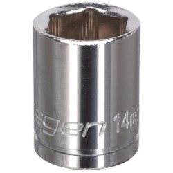 Siegen S0581 Walldrive Socket 14mm 3/8&quot;sq Drive