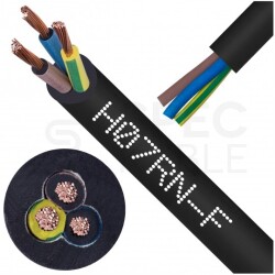 Kabel przemysłowy gumowy OnPD / H07RN-F 3x35mm2 czarny 450/750V zewnętrzny olejoodporny linka HELU (Helukabel)