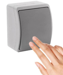 VIPLAST KOALA Łącznik Jednobiegunowy Hermetyczny Popiel-grafit