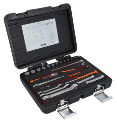 Zestaw nasadek z gniazdem czworokątnym rozmiar napędu 1/4 cala elementy: Bahco