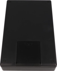 ABS handheld enclosure, (L x W x H) 220 x 140 x 41 mm, black (RAL 9005), IP54, 1599KBKBAT