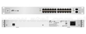 Ubiquiti UniFi US-24-250W, Switch zarządzalny, 24x 10/1000 RJ-45, 2x slot SFP, PoE+, 19"