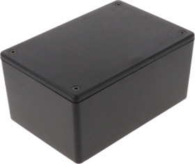 ABS enclosure, (L x W x H) 122 x 81 x 56 mm, black (RAL 9005), IP54, 1591XXTBK