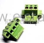 Listwa montaż. kątowa 3-zacisk. żeńska r = 5