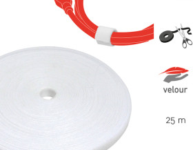 PRO 1220 Hook and Loop Tape, 82 ft, white