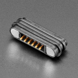 DIY Magnetic Connector - Straight 6 Contact Pins - 2.2mm Pitch