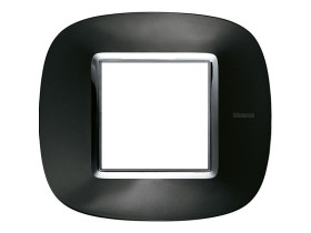 AXOLUTE Ramka 1 pojedyncza owalna 2 moduły AXOLUTE antracyt HB4802XS LEGRAND