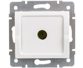 LOGI Gniazdo antenowe typu F końcowe Biały 25098