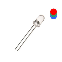 DIODA LED 5mm NIEBIESK0-CZERWONO-ZIELONA MIGAJĄCA TRÓJKOLOROWA z ukł. sterującym 5035