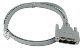 Vertiv Avocent CAB0025, 1,8 m, Szary, RJ-45, DB25 Male, Męska/Męska, 1x RJ45, 1x DB25