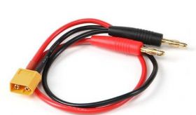 Wtyk XT60 męski z przewodem 15cm zakończony banankami