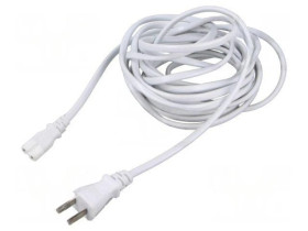 SN47-2/07/5WH Kabel: 2x0,75mm2, IEC C7 żeński,JIS 8303 wtyk, 5m, 7A