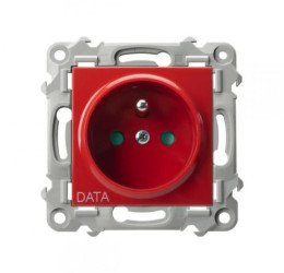SZAFIR Gniazdo pojedyncze z uziemieniem DATA z przesłonami torów prądowych GP-1ZZDP/m/00