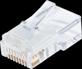 790512 CAT5e Modular Plugs Pro Line, 3-prong, 100 pcs