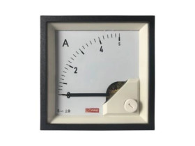 Amperomierz analogowy panelowy 5 (Input, Scale)A AC -10C do +65C RS PRO