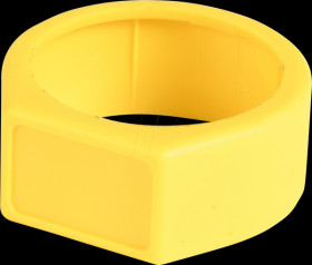 XCR4 Marking ring, yellow, for XLR connector