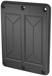 CONTA-CLIP KDS-FP 2x10/24 BK Przepust kablowy poliamid 6.6 czarny 1 szt.