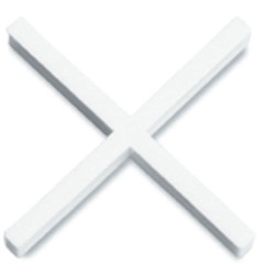 RUBI Tiling Tools 2972 Long Leg Tile Spacers 3/32in (2mm) (Pack 1000)