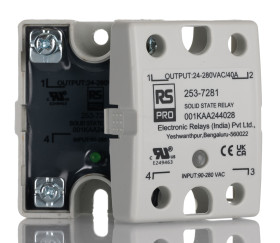 Przekaźnik półprzewodnikowy Montaż panelowy, Montaż powierzchniowy 40 A RS PRO 280 Vrms Triac SPST
