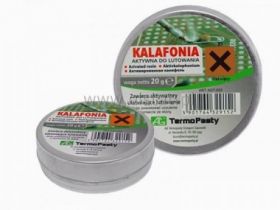 Kalafonia aktywna 20g AG; żywica; pudełko metalowe