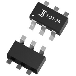SMD ESD protection diode array, 45 W, 5 V, SOT-26, Diotec Semiconductor ESD4A45PLC1508-AQ