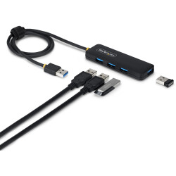 StarTech.com H5A4A-USB-HUB-2 4-Port USB-A Hub, 5Gbps Bus Powered, USB-A to 4x U