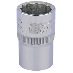Elora 24830 3/8&quot; 1/2&quot; Square Drive Whitworth Bi-hexagon Socket