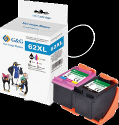 20632 Ink, multipack, 62XL, rebuilt, HP
