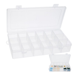 Organizer 18 przegródek 230x118x42mm - pojemnik na drobiazgi