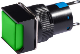 Signal light, 12 V (AC), 12 V (DC), green, Mounting Ø 16 mm, LED number: 1, 58520113