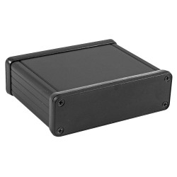 Hammond 1455L802BK Black Extruded Enclosure 103 x 80 x 30mm