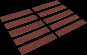 LEDER-125X25X3 Universal soft jaws, self-adhesive, leather, 125 mm, 10 pcs.