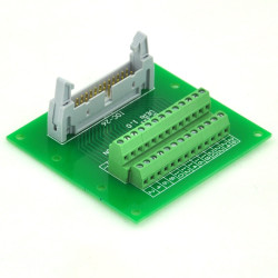 ELECTRONICS-SALON IDC26 2x13 Pins 0.1&quot; Male Header Breakout Board, Terminal Block, Connector.