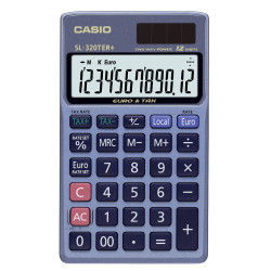 Casio SL-320TER&#x2B;-WK-UP Pocket Calculator 12 Digits