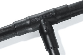 Łącznik T., 2-palczasta, Czarny, materiał: Poliolefina usieciowana (POX), 13mm,HellermannTyton