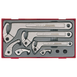 Teng TC33 TTHP08 Hook &amp; Pin Wrench Set, 8 Piece