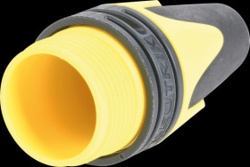 BXX-4-YELLOW XLR clamping sleeve, anti-kink sleeve, yellow
