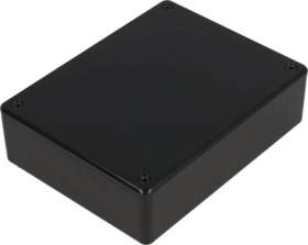 ABS enclosure, (L x W x H) 120 x 94 x 34 mm, black (RAL 9005), IP54, 1591RGBK