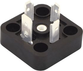 Złącze zaworowe G1N czarny Ilość styków:3 + PE HTP Zawartość: 1 szt.