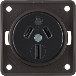 Integro Flow Gniazdo z/u /Australia/ brązowy 962562501