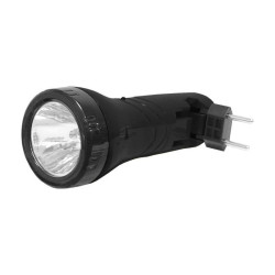 Latarka ręczna 1LED TS1124 Czar. Ładowalna z 230V (z akum.)