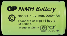 301.900DH-C1 NiMh industrial cell from GP, 1.2 V, D, 9000 mAh, 33.0 x 60.0