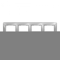 Ramka 4-krotna, srebrne aluminium, Sedna Design SDD313804