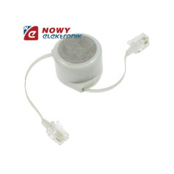 Kabel telef. rozwijany 2,8m 6p4c RJ11
