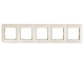 Simon 54 Premium Ramka pięciokrotna kremowa /do karton-gips/ DRK5/41