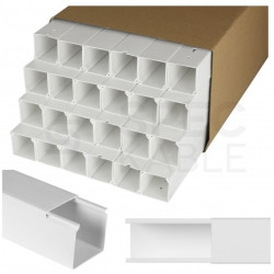 Listwa elektroinstalacyjna kanał kablowy BKK 40x40mm korytko z pokrywą KARTON=72m (36szt) NEKU