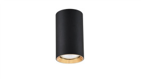 Spot Tuba Manacor Czarno-Złota 6X13cm Gu10 Lp-232/1D-130 Light Prestige