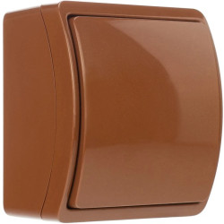 Łącznik pojedynczy uniwersalny natynkowy IP44 brązowy Koala 157-02 61.362